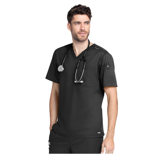 Pijama Quirúrgica Grey´s Anatomy Spandex Stretch Caballero Negro