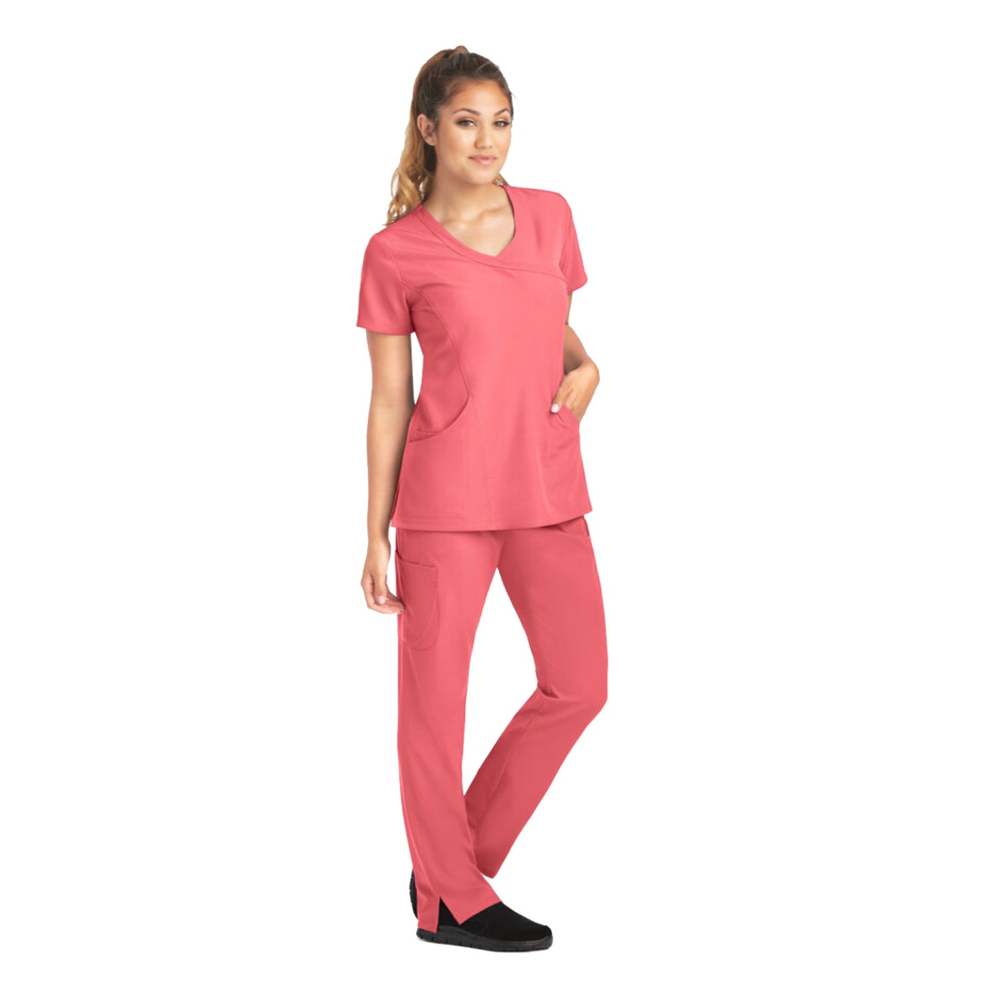 Pijama Quirúrgica Skechers Stretch Reliance Peach Flower Dama