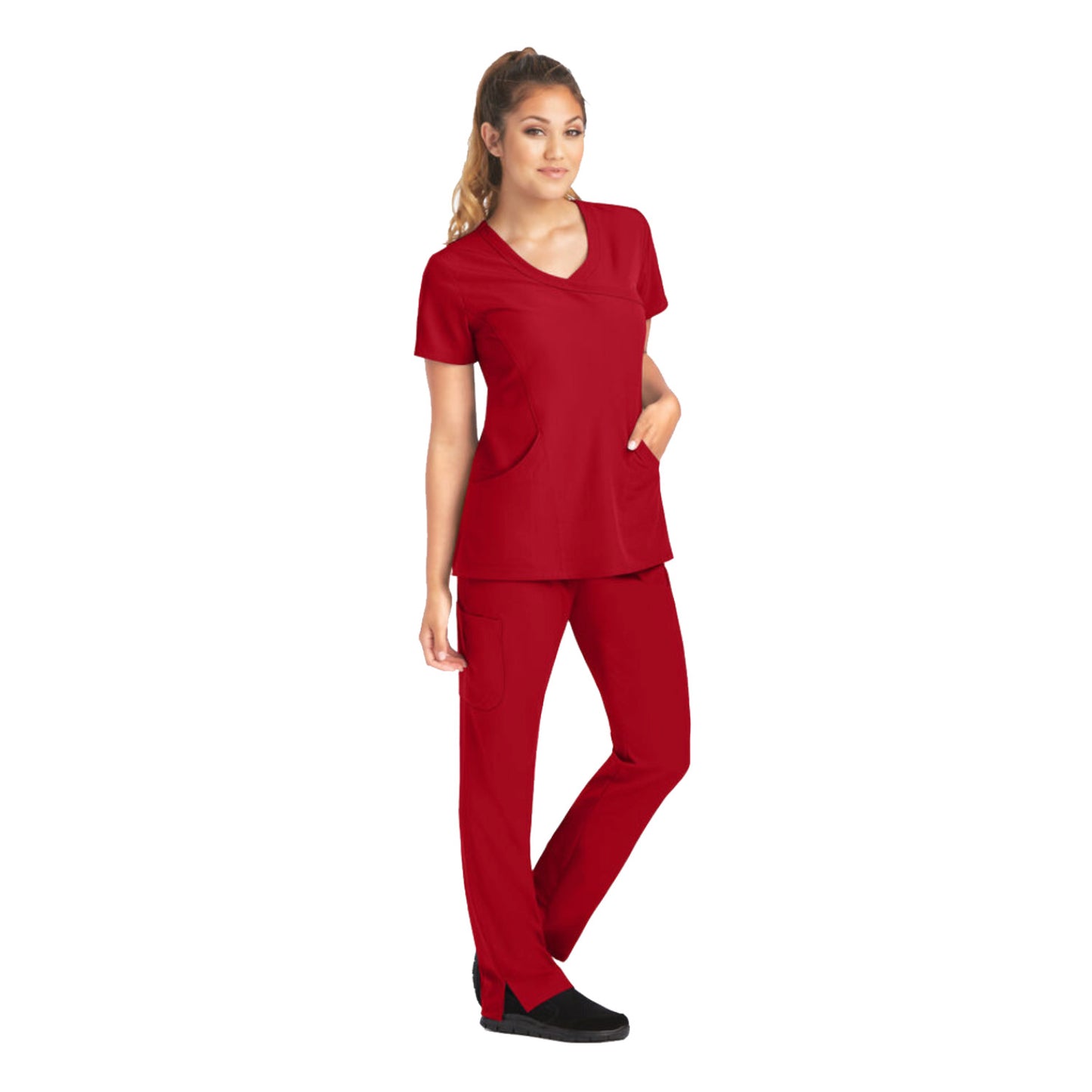 Pijama Quirúrgica Skechers Stretch Reliance Rojo Dama