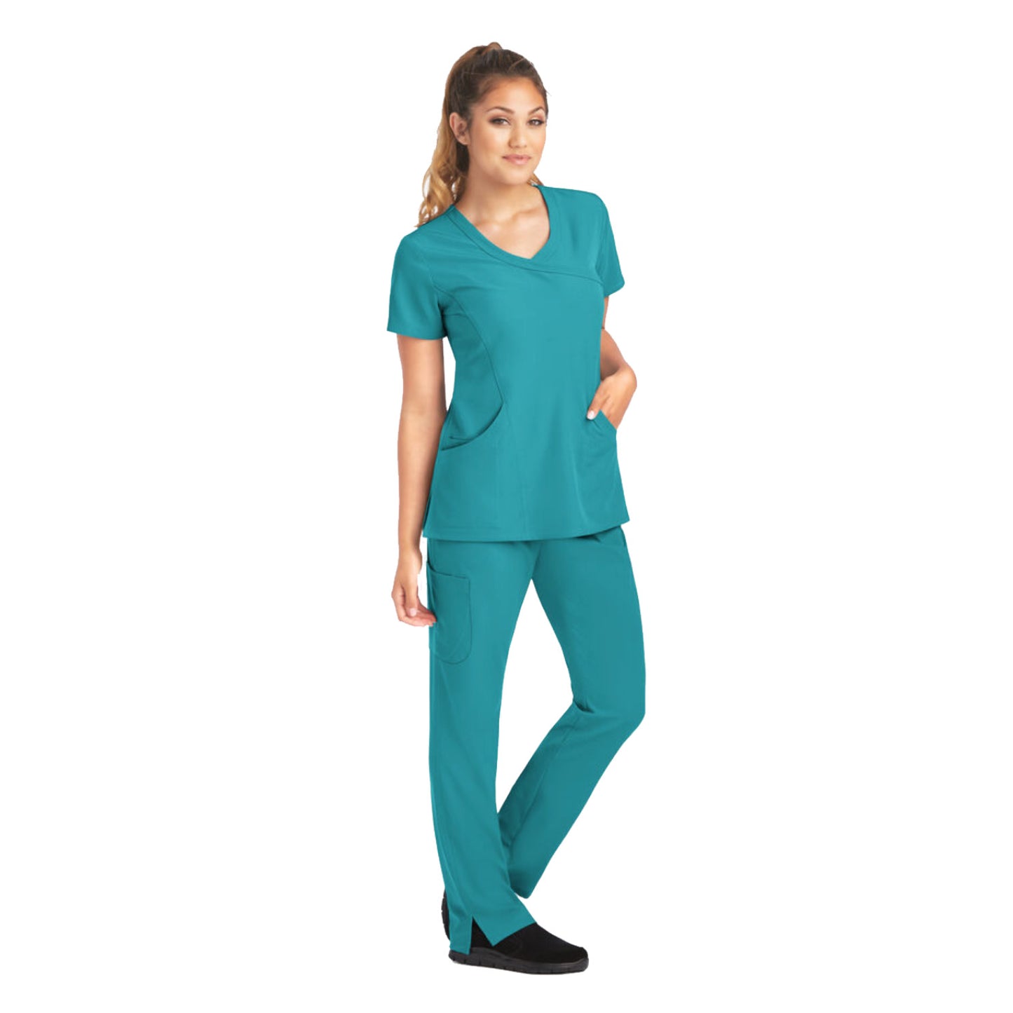 Pijama Quirúrgica Skechers Stretch Reliance Teal Dama