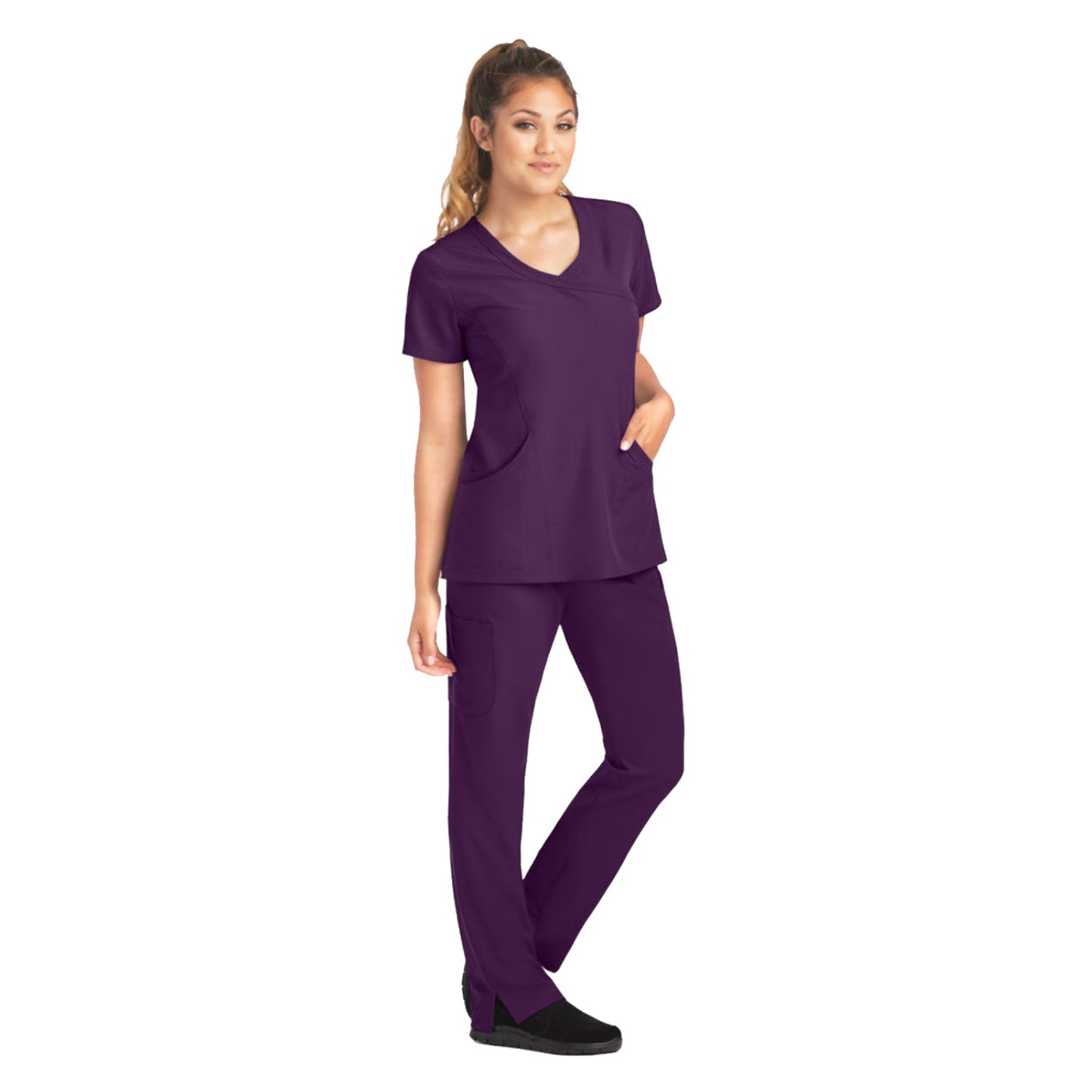 Pijama Quirúrgica Skechers Stretch Reliance Grape Dama