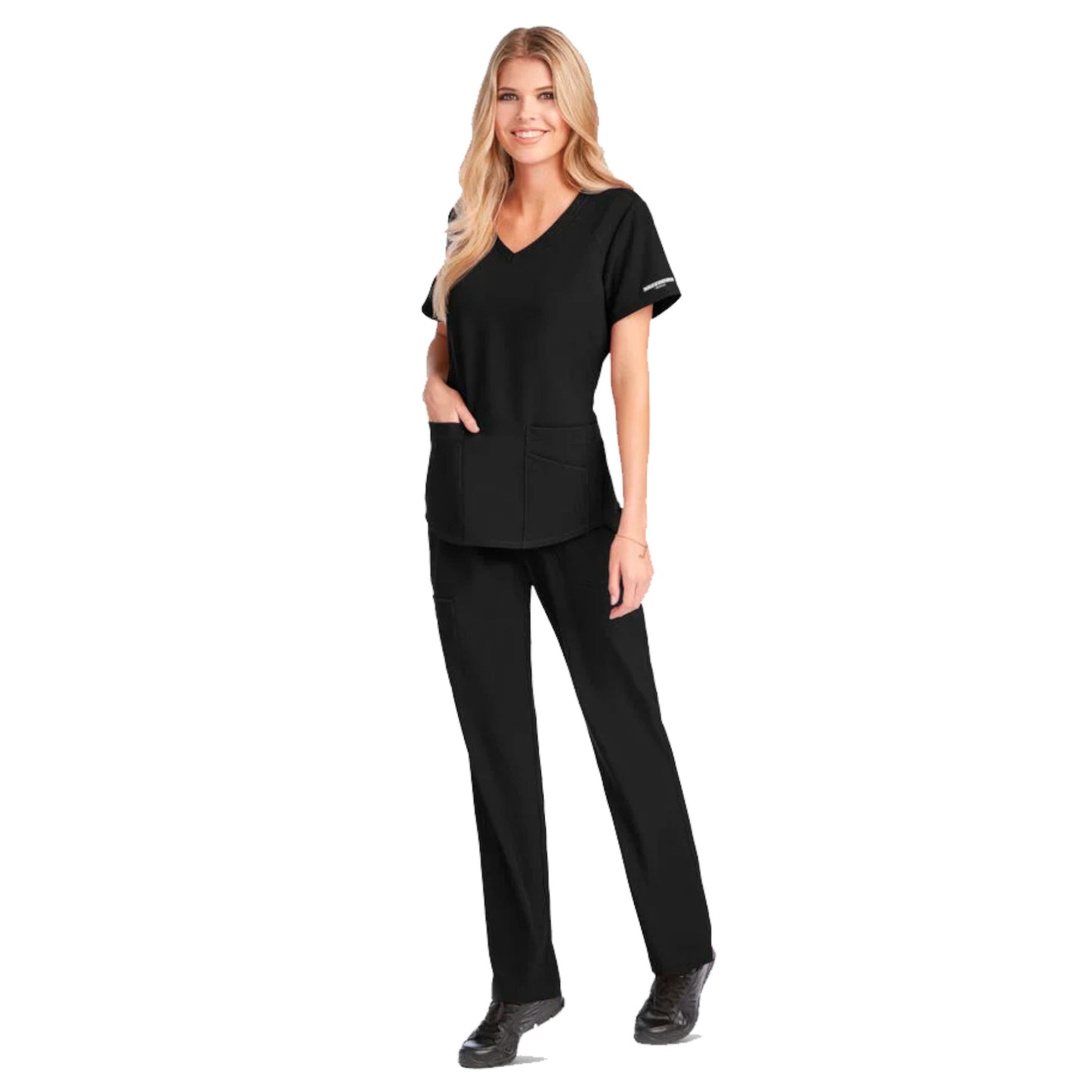 Pijama Quirúrgica Skechers Stretch Vitality Negro Dama