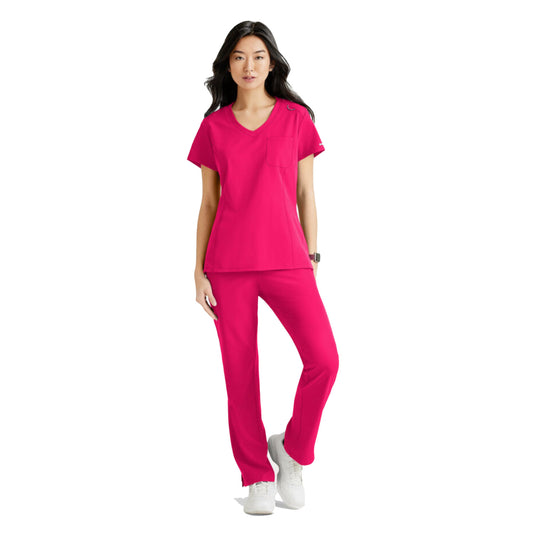 Pijama Quirúrgica Skechers Stretch Dignity Vibrant Pink Dama