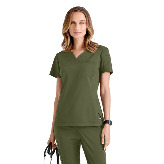 Pijama Quirúrgica Grey´s Anatomy Capri Spandex Stretch Dama Olivo