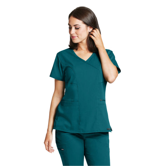 Pijama Quirúrgica Grey´s Anatomy SPANDEX CRUZADO Stretch Dama Bahama