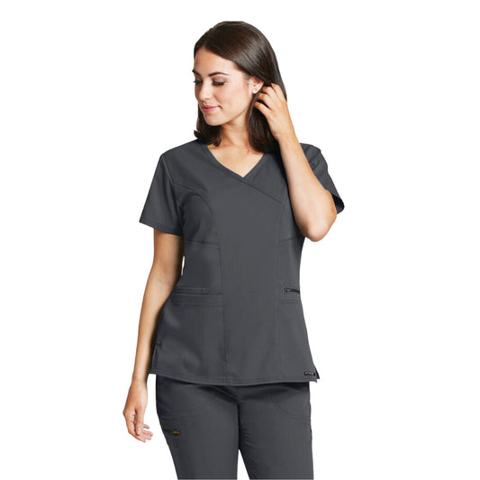 Pijama Quirúrgica Grey´s Anatomy SPANDEX CRUZADO Stretch Dama Oxford