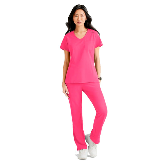 Pijama Quirúrgica Skechers Stretch Dignity Vivid Pink Dama